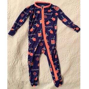 Kickee Pants lemonade zip coverall.